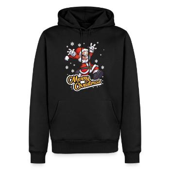 Christmas St. Nicholas Merry Christmas - Men’s Premium Organic Hoodie - black - Front - Nico (187cm)