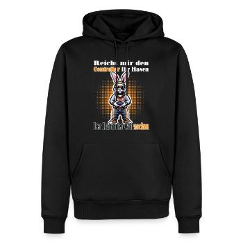 Reicht mit den Controller Hase zocken - Männer Premium Bio Hoodie - Schwarz - Vorne - Nico (187cm)