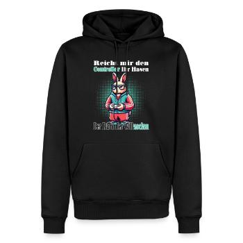 Reicht mit den Controller Hase zocken - Männer Premium Bio Hoodie - Schwarz - Vorne - Nico (187cm)