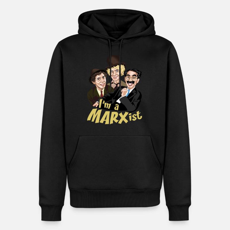 Ich bin MARXist - Männer Premium Bio Hoodie - Schwarz