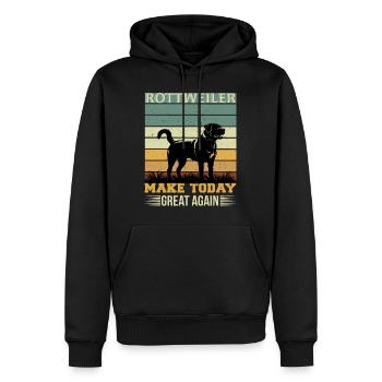 Rottweiler - Make Your Day Great - Männer Premium Bio Hoodie - Schwarz - Vorne - Nico (187cm)