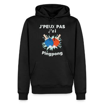 I can't I have pingpong - Men’s Premium Organic Hoodie - black - Front - Nico (187cm)
