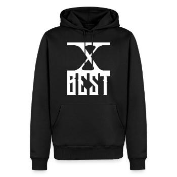 Best - Männer Premium Bio Hoodie - Schwarz - Vorne - Nico (187cm)