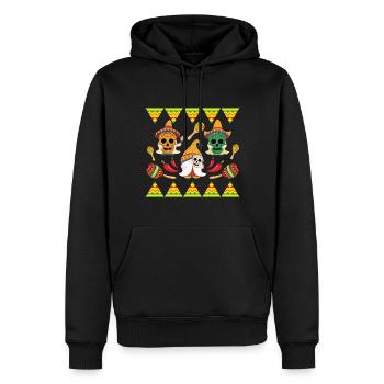 Nains mexicains Sombrero Cinco De Mayo - Sweat à capuche Premium bio Homme - noir - Devant - Nico (187cm)