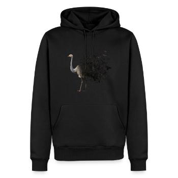Strauß - Männer Premium Bio Hoodie - Schwarz - Vorne - Nico (187cm)