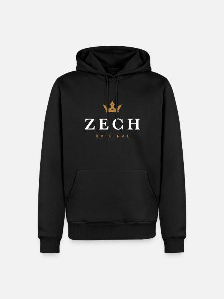 Zech Original Familienlogo - Männer Premium Bio Hoodie - Schwarz