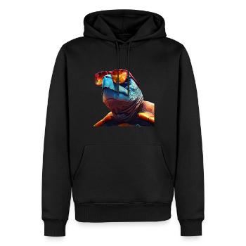 Turtle - Men’s Premium Organic Hoodie - black - Front - Nico (187cm)