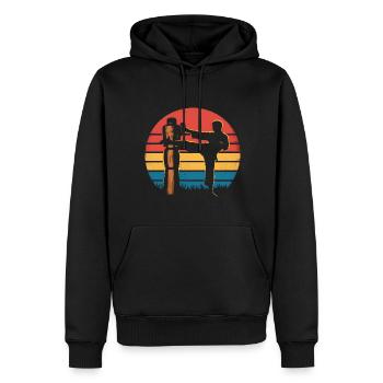 Wing Chun Kampfsport Geschenk - Männer Premium Bio Hoodie - Schwarz - Vorne - Nico (187cm)