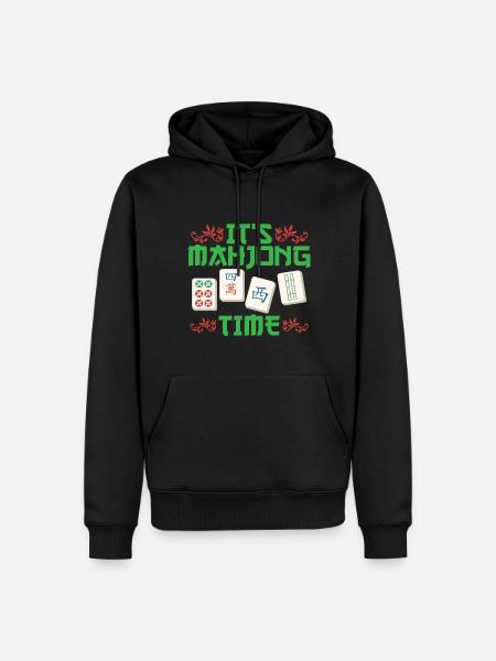 Gift for Mahjong Fans - Men’s Premium Organic Hoodie - black