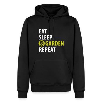 Gardener, hobby gardener, farmer - Men’s Premium Organic Hoodie - black - Front - Nico (187cm)