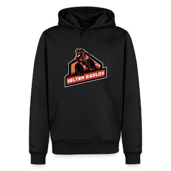 Coole Fahrrad und Mountainbike Geschenke MTB - Männer Premium Bio Hoodie - Schwarz - Vorne - Nico (187cm)