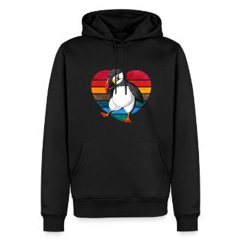 Geschenk für Atlantische Papageientaucher - Männer Premium Bio Hoodie - Schwarz - Vorne - Nico (187cm)