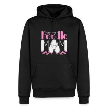 Caniche Maman Chien Caniche Mama - Sweat à capuche Premium bio Homme - noir - Devant - Nico (187cm)