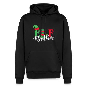 Elf Brother Weihnachtsfamilie Matching - Männer Premium Bio Hoodie - Schwarz - Vorne - Nico (187cm)