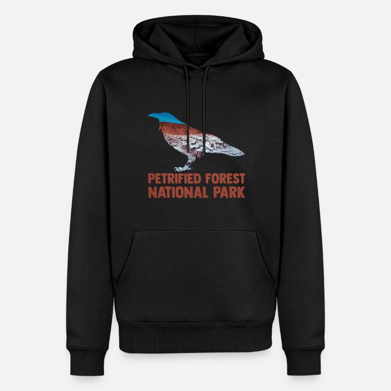 Parc national usa-américain - Sweat à capuche Premium bio Homme - noir