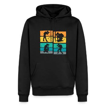 Retro Fotografie für Fotograf Vintage Kamera - Männer Premium Bio Hoodie - Schwarz - Vorne - Nico (187cm)