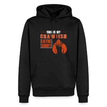 Drôle de crabes de la saison du cancer Cuisiner des crabes Manger des crabes - Sweat à capuche Premium bio Homme - noir - Devant - Nico (187cm)