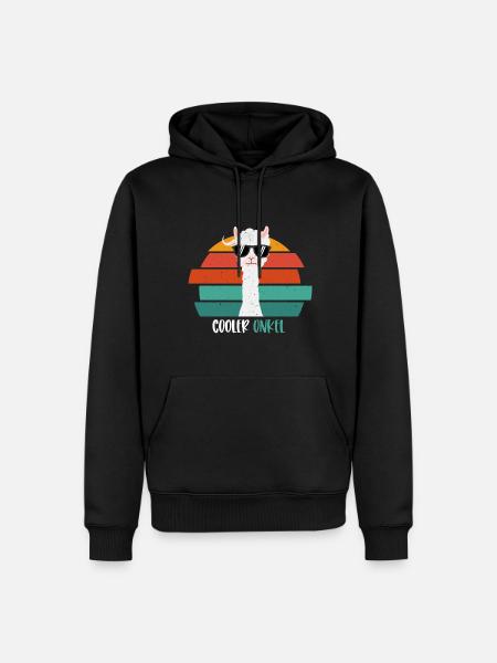 Cooler Onkel Geschenkidee Onkel - Männer Premium Bio Hoodie - Schwarz
