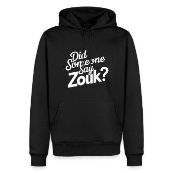 Zouk Dance Gift - Men’s Premium Organic Hoodie - black - Front - Nico (187cm)