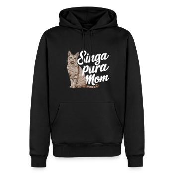 Katze Singapura Geschenk - Männer Premium Bio Hoodie - Schwarz - Vorne - Nico (187cm)