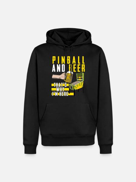 Pinball Pinball Table Pinball Machine - Men’s Premium Organic Hoodie - black