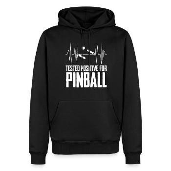 Pinball Flipperautomat Flipper - Männer Premium Bio Hoodie - Schwarz - Vorne - Nico (187cm)