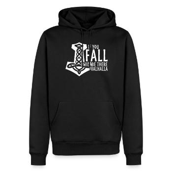 Vegvisir Odhin Valhalla Witz Wikinger - Männer Premium Bio Hoodie - Schwarz - Vorne - Nico (187cm)