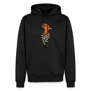 Wiedehopf Eurasian hoopoe Vögel Vogel - Männer Premium Bio Hoodie - Schwarz - Vorne - Nico (187cm)