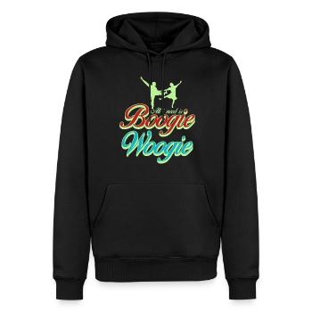Boogie Woogie Tanz Tänzer Boogie-Woogie - Männer Premium Bio Hoodie - Schwarz - Vorne - Nico (187cm)