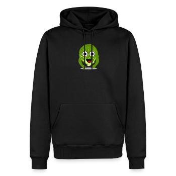 Rosenkohl Reingeschaut Vegan Veganer - Männer Premium Bio Hoodie - Schwarz - Vorne - Nico (187cm)