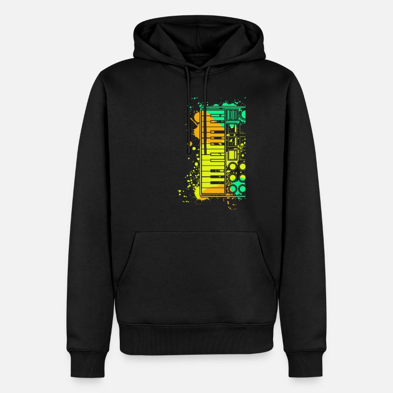 Synthesizer Synth Synthesizers - Männer Premium Bio Hoodie - Schwarz