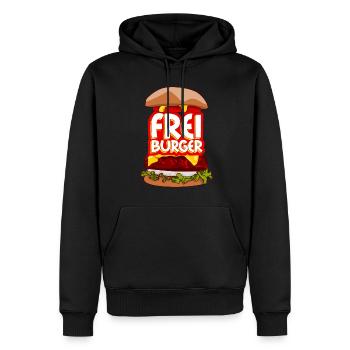 Freiburg Burger Freiburger - Männer Premium Bio Hoodie - Schwarz - Vorne - Nico (187cm)
