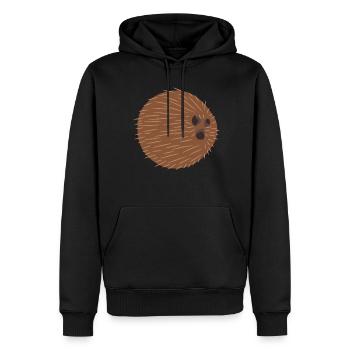Kokosnuss Kokosnüsse Kokos Coconut - Männer Premium Bio Hoodie - Schwarz - Vorne - Nico (187cm)