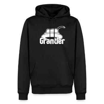 Grantler Opa Hut Grantln Granteln - Männer Premium Bio Hoodie - Schwarz - Vorne - Nico (187cm)