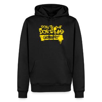 Dortmund saying Dortmunder - Men’s Premium Organic Hoodie - black - Front - Nico (187cm)