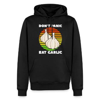 Knoblauch Garilc Joke Knoblauchzehen - Männer Premium Bio Hoodie - Schwarz - Vorne - Nico (187cm)