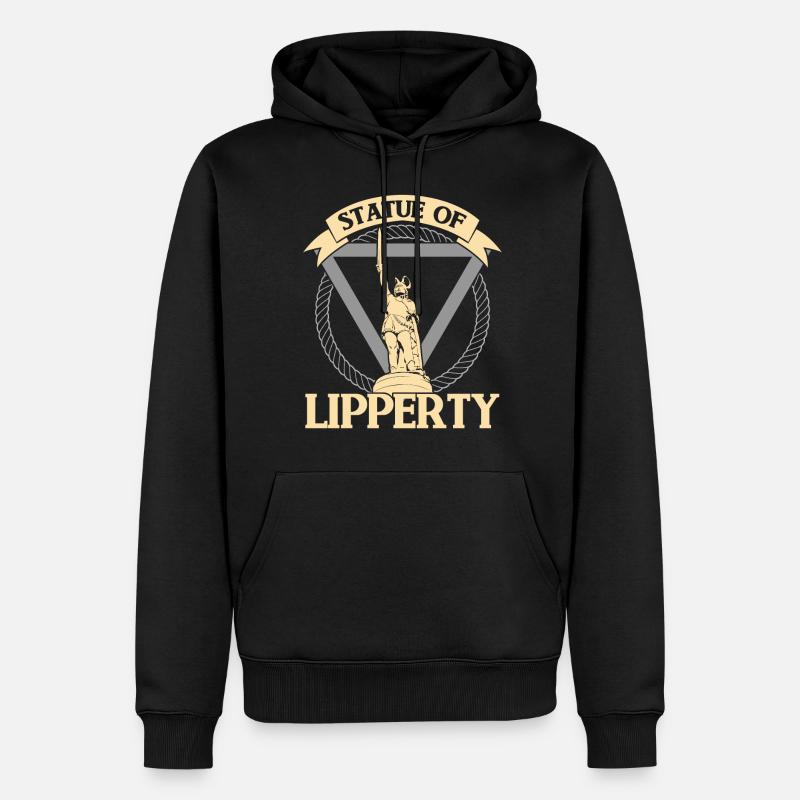 Hermann Monument Statue de Lipperty - Sweat à capuche Premium bio Homme - noir