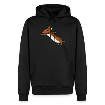 Qigong Qi Gong Hund Chigong - Männer Premium Bio Hoodie - Schwarz - Vorne - Nico (187cm)