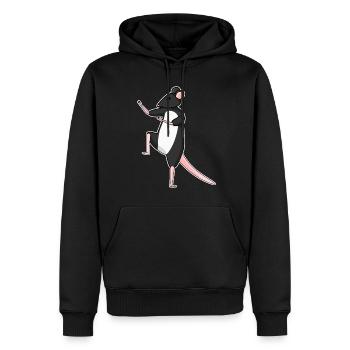 Qigong Qi Gong Maus Chigong - Männer Premium Bio Hoodie - Schwarz - Vorne - Nico (187cm)