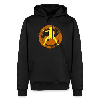 Qigong Karate Qi Gong Chigong - Männer Premium Bio Hoodie - Schwarz - Vorne - Nico (187cm)