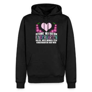 Kindergarten Witz Erzieherin Erzieher - Männer Premium Bio Hoodie - Schwarz - Vorne - Nico (187cm)