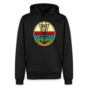 Rostock Flensburg Grömitz Kiel Lübeck - Sweat à capuche Premium bio Homme - noir - Devant - Nico (187cm)