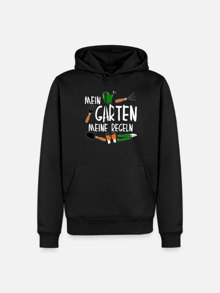 Galabauer Garten Regeln Gärtner - Männer Premium Bio Hoodie - Schwarz