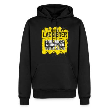 Autolackierer Fahrzeuglackierer Airbrush - Männer Premium Bio Hoodie - Schwarz - Vorne - Nico (187cm)