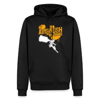 Car Painter Airbrush Joke Painter - Men’s Premium Organic Hoodie - black - Front - Nico (187cm)