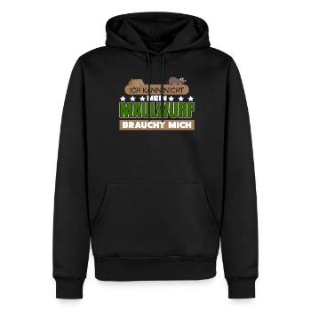 Maulwurf Spruch Mole Maulwürfe - Männer Premium Bio Hoodie - Schwarz - Vorne - Nico (187cm)