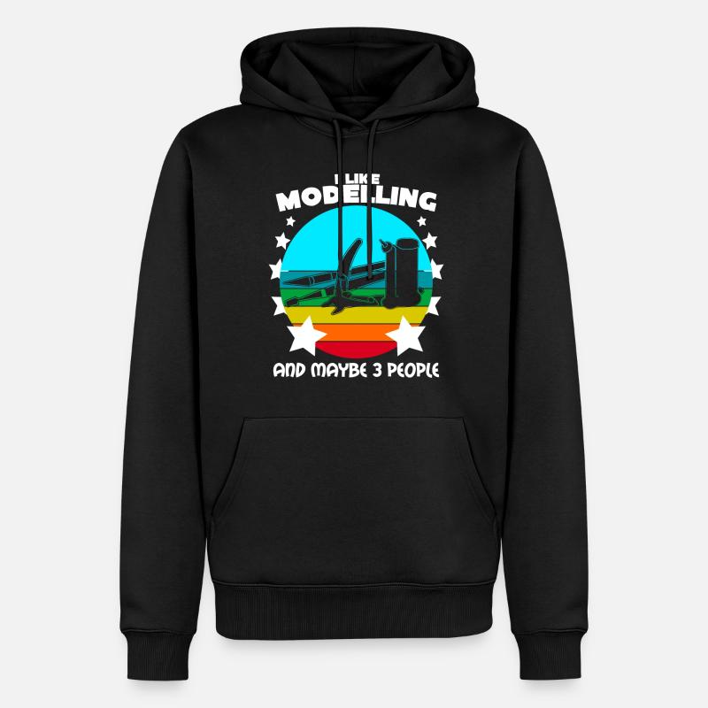 Modellbau Witz Tabletop Modellbauer - Sweat à capuche Premium bio Homme - noir