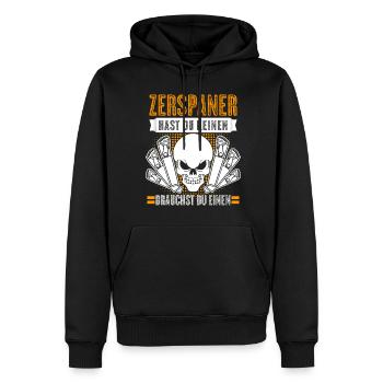 Zerspaner Fräser Zerspanungsmechaniker - Männer Premium Bio Hoodie - Schwarz - Vorne - Nico (187cm)