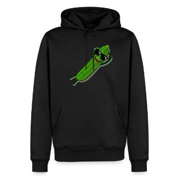 Gurke Sonnenbrille Gurken - Männer Premium Bio Hoodie - Schwarz - Vorne - Nico (187cm)