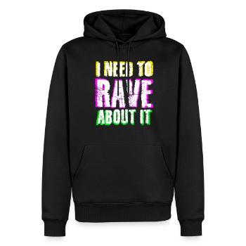 Raver Festival Techno Rave - Männer Premium Bio Hoodie - Schwarz - Vorne - Nico (187cm)
